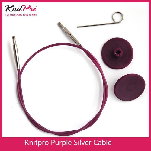 Knitpro Interchangeable Knitting Needle Cable Purple Cable
