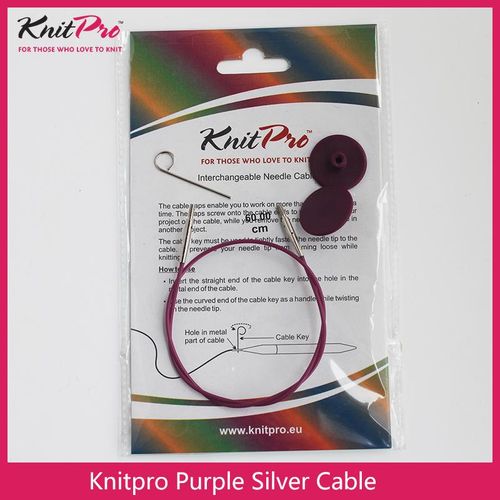 Knitpro Interchangeable Knitting Needle Cable Purple Cable