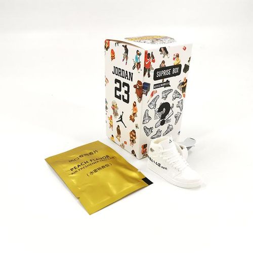 JDM Initial D tofu store car AJ1 shoes mold mini sneaker air freshener car decoration jdm style-Initial D_WHITE
