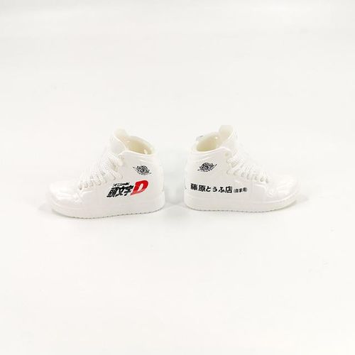 JDM Initial D tofu store car AJ1 shoes mold mini sneaker air freshener car decoration jdm style-Initial D_WHITE