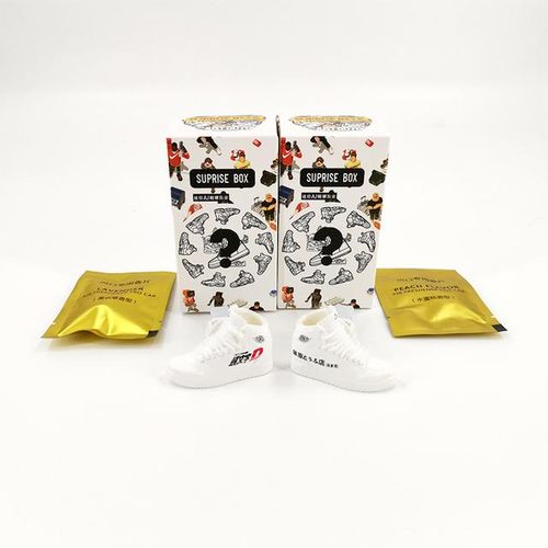 JDM Initial D tofu store car AJ1 shoes mold mini sneaker air freshener car decoration jdm style-Initial D_WHITE
