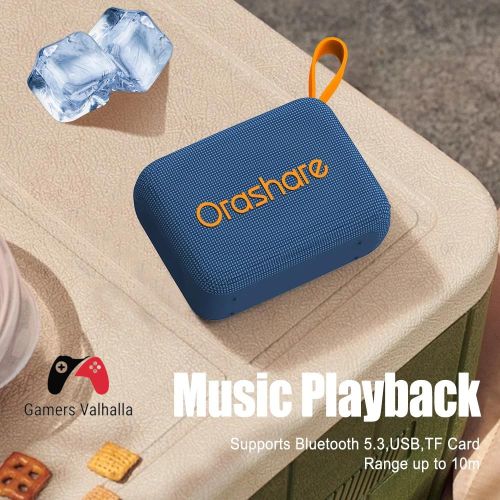 Genuine Orashare BS16 Portable Bluetooth Speaker 10W HiFi Stereo Super Bass Outdoor Wireless Speaker - Black