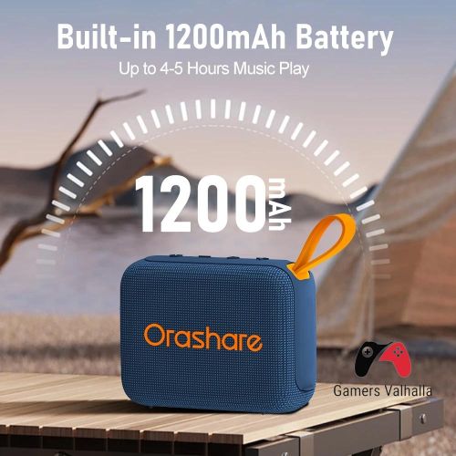 Genuine Orashare BS16 Portable Bluetooth Speaker 10W HiFi Stereo Super Bass Outdoor Wireless Speaker - Black