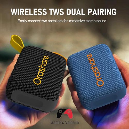 Genuine Orashare BS16 Portable Bluetooth Speaker 10W HiFi Stereo Super Bass Outdoor Wireless Speaker - Black