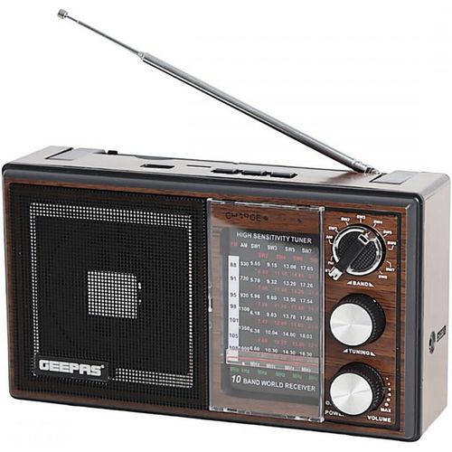 Geepas  Rechargeable 10 Band Radio & Mp3 Player-Multi