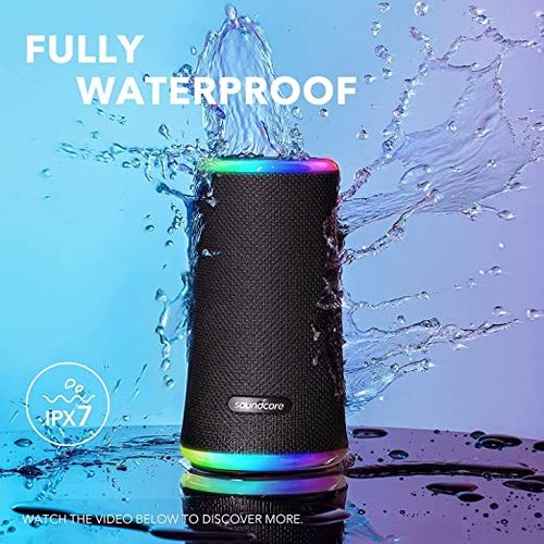 Anker Soundcore Flare 2 Bluetooth Speaker 20W , IPX7 ,Waterproof And 360° Sound  PartyCast, -Black