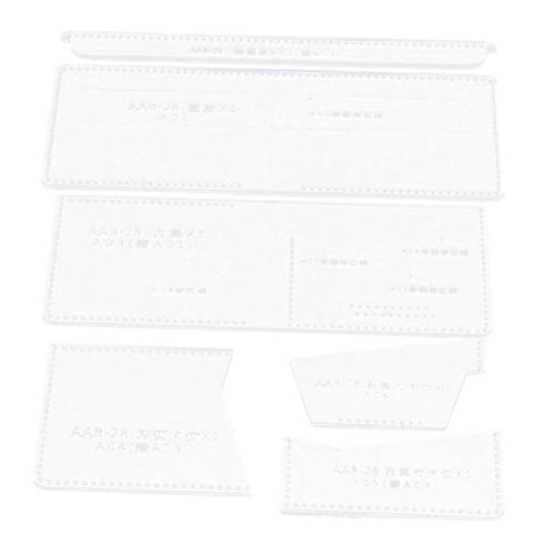 Leather Hand Craft DIY Tool Folding Wallet Making Cutting Template