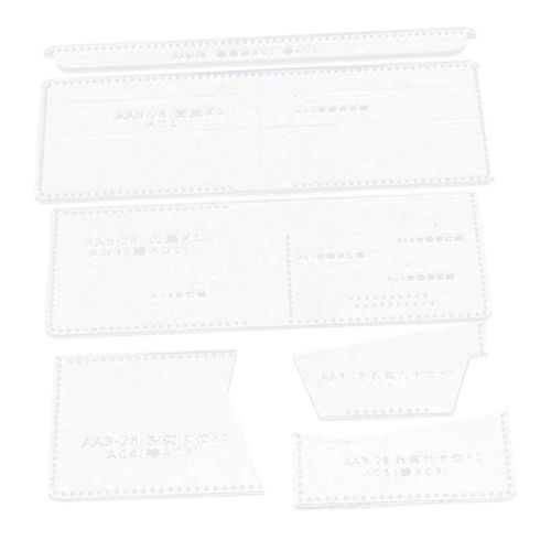 Leather Hand Craft DIY Tool Folding Wallet Making Cutting Template