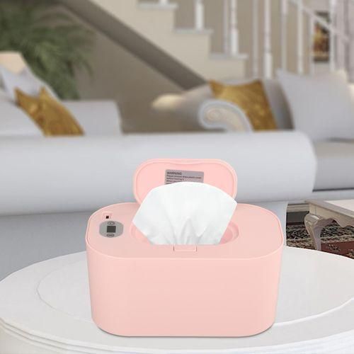 USB Baby Wet Wipe Warmer, Large Capacity Pink Thermostat