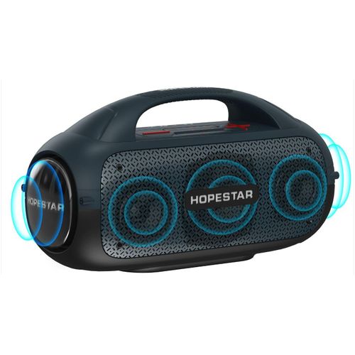 Hopestar High-Power Wireless Bluetooth Speaker  Subwoofer RGB Color Atmosphere Light Outdoor Portable Speaker