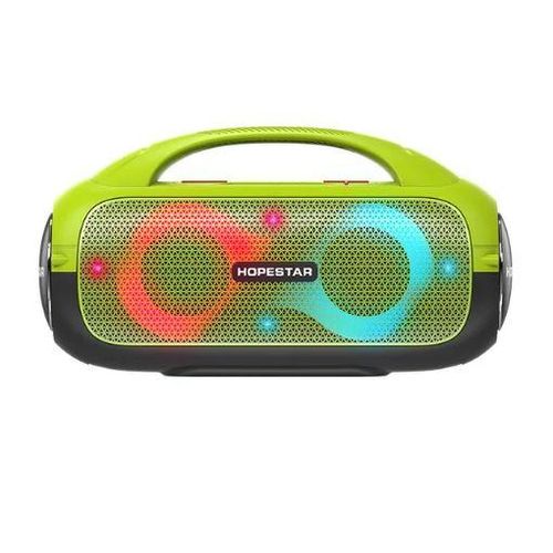 Hopestar High-Power Wireless Bluetooth Speaker  Subwoofer RGB Color Atmosphere Light Outdoor Portable Speaker