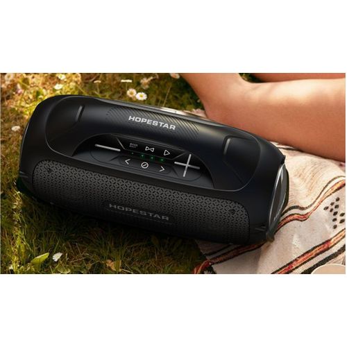 Hopestar High-Power Wireless Bluetooth Speaker  Subwoofer RGB Color Atmosphere Light Outdoor Portable Speaker