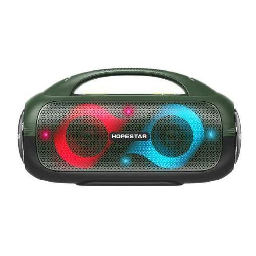 Hopestar High-Power Wireless Bluetooth Speaker  Subwoofer RGB Color Atmosphere Light Outdoor Portable Speaker