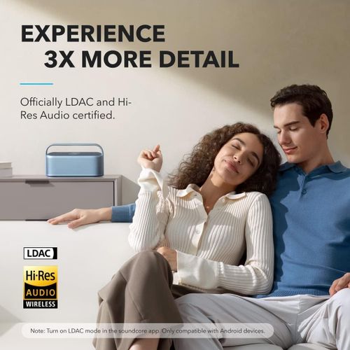 Anker Soundcore Motion X600 Portable Bluetooth Speaker with Wireless Hi-Res Spatial Audio - Black