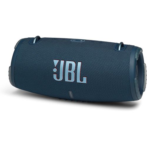 Jbl Xtreme 3 Portable Waterproof Speaker with Massive Original Pro Sound, Immersive Deep Bass, 15H Battery, Built-In Charger, PartyBoost Enabled, Easy-to-Carry Strap - Blue