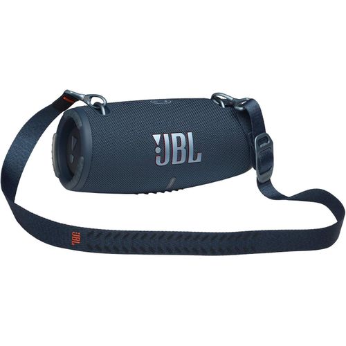 Jbl Xtreme 3 Portable Waterproof Speaker with Massive Original Pro Sound, Immersive Deep Bass, 15H Battery, Built-In Charger, PartyBoost Enabled, Easy-to-Carry Strap - Blue