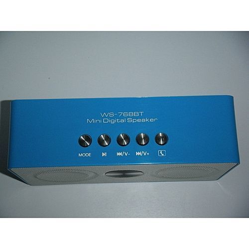 Wster WS768BT Bluetooth Mini Portable Speaker - Blue,Silver