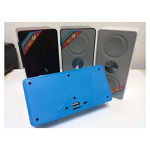 Wster WS768BT Bluetooth Mini Portable Speaker - Blue,Silver