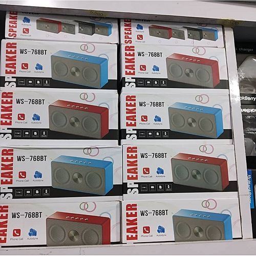 Wster WS768BT Bluetooth Mini Portable Speaker - Blue,Silver