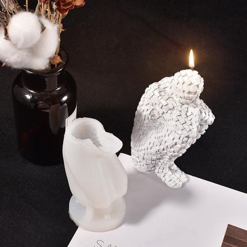 Abstract Thinker Statue Silicone Candle Mold Diy Human Body Portrait Handmade Candle Epoxy Resin Making Mould Home Decor