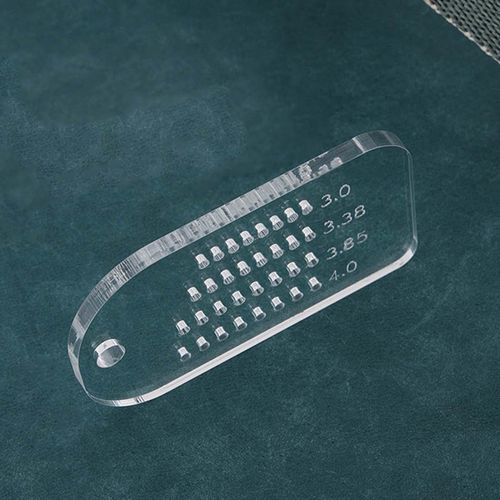 Leather Craft Punching Ruler DIY Leathercrafts Accessories