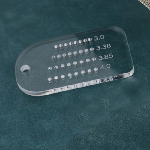 Leather Craft Punching Ruler DIY Leathercrafts Accessories