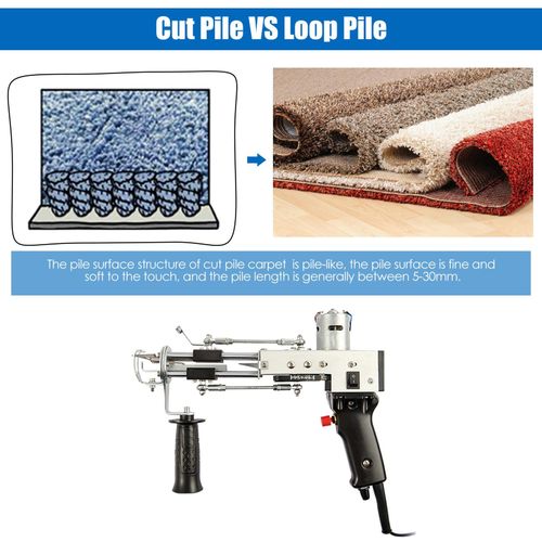 Electric Carpet Hand Tufting Gun  Weaving Flocking Machine Cut Pile