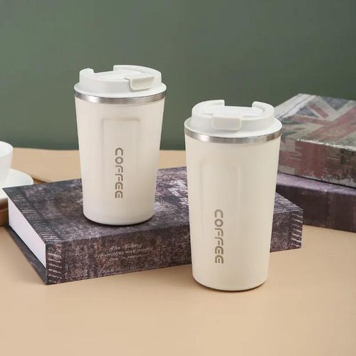 Thermo Cafe Coffee Mug Car Thermos Mug 380/510ML Leak_Proof Travel Thermo Cup For Tea Water Coffee Double Stainless Steel
