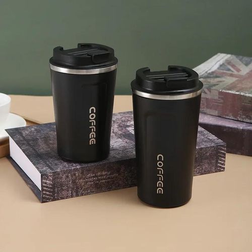 Thermo Cafe Coffee Mug Car Thermos Mug 380/510ML Leak_Proof Travel Thermo Cup For Tea Water Coffee Double Stainless Steel