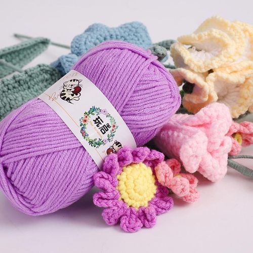25g Baby Milk Cotton Yarn For Hand Knitting Crochet Yarn Diy Line To Knit Soft Thread Diy Amigurumi Sweater Doll