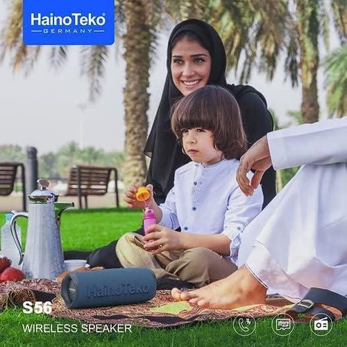 Haino Teko S56 Splashproof Portable Bluetooth Speaker - Black