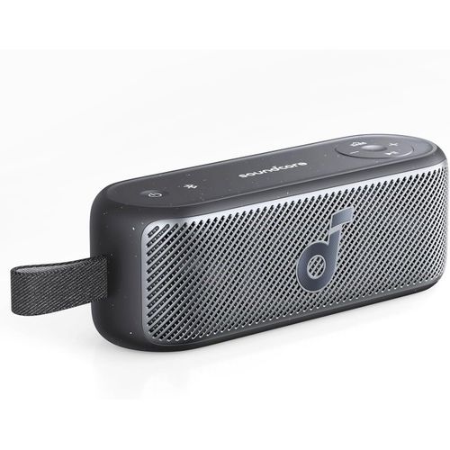 Anker soundcore Motion 100 Bluetooth Speaker, Portable Speaker with Wireless Hi-Res, 2 Full Range Drivers for Stereo Sound, Customizable EQ, Punchy Bass, IPX7, Ultra-Portable Design for Outdoor Use