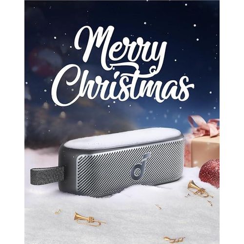 Anker soundcore Motion 100 Bluetooth Speaker, Portable Speaker with Wireless Hi-Res, 2 Full Range Drivers for Stereo Sound, Customizable EQ, Punchy Bass, IPX7, Ultra-Portable Design for Outdoor Use