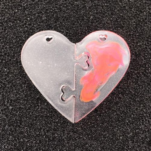 6 Split Heart Designs Silicone Casting Love Epoxy Resin