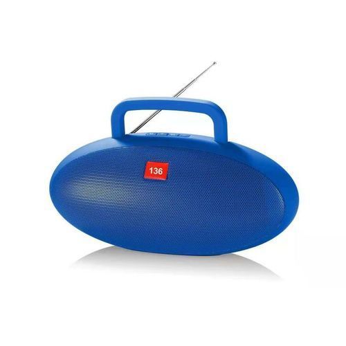 Blue Portable Bluetooth Tf Fm 136 Speaker- Blue,Black