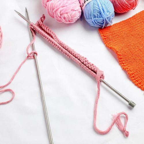 22Pcs 11Sizes 25cm Knitting Needles Straight Single Pointed Knitting