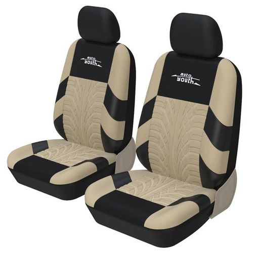 Fit Two Front Car Seat Set-Fit For Vehicles,Suvs,Vans,Sedans,Airbag Compatiable,For Mazda 3 For Toyota Nadia-BEIGE_CHERRY