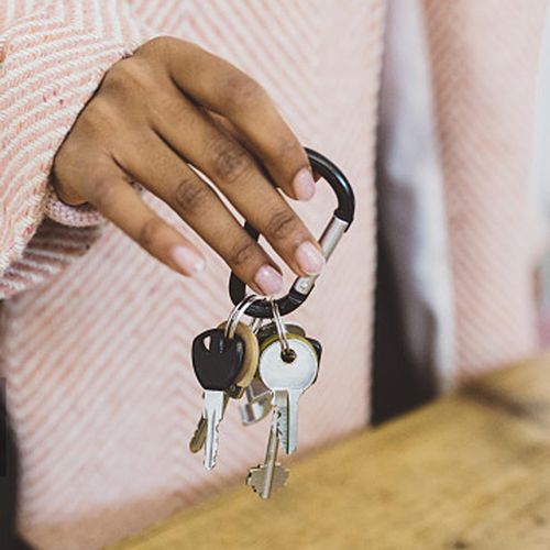 221 Pieces Alloy Keyring With Chain  Pliers Gold