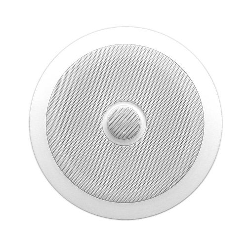 Pyle 6.5'' In-Wall/In-Ceiling Midbass Speakers (Pair) - 2-Way Woofer Speaker System Directable 1” Titanium Dome Tweeter Flush Mount Design w/ 65Hz - 22kHz Frequency Response 250 Watts Peak