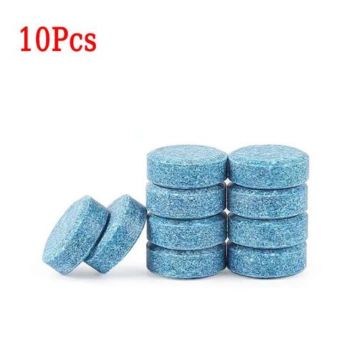 50Pcs New Solid Windshield Glass Cleaner Windscreen Wiper Effervescent Tablets Glass Toilet Bowl Quick Cleaning Auto Parts-10Pcs_Gold