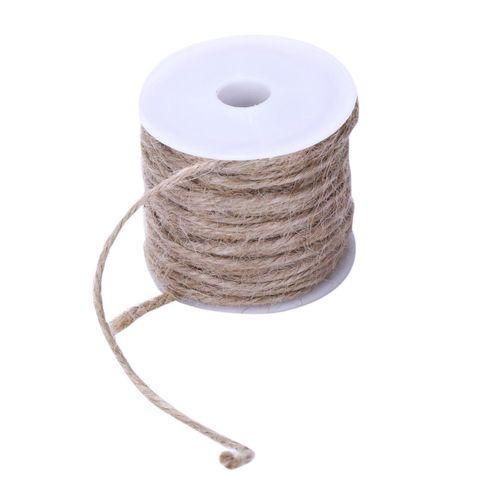 DIY 2mm Wrap Gift Link Paper Tag Jute Burlap Ribbon Twine Rope Cord String original hemp