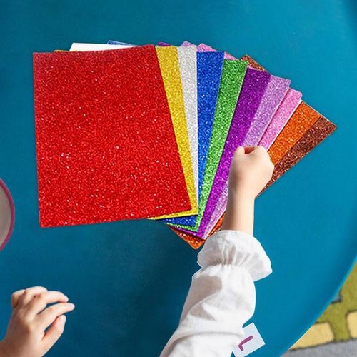 10Pcs Craft Foam Sheets Glitter DIY For Toys Christmas B