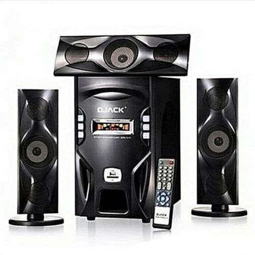 Djack DJ-F3L 3.1 X-Bass, Bluetooth, AC&DC Home Theatre Multimedia Speaker System with FM Radio, USB & SD Ports - Black