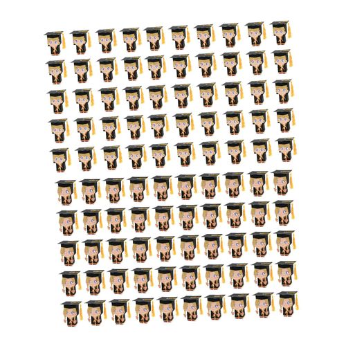 50Pcs Graduation Cap Gift Boxes Doctoral Cap Shaped Boys