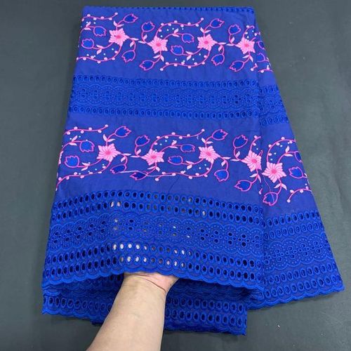African Nigerian Tulle Lace Fabric For Sewing Voile Wedding Embroidery Dress Cotton Party Guipure Late 2024