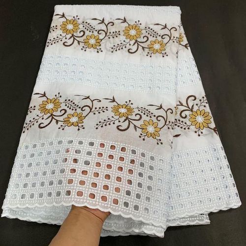 African Nigerian Tulle Lace Fabric For Sewing Voile Wedding Embroidery Dress Cotton Party Guipure Late 2024