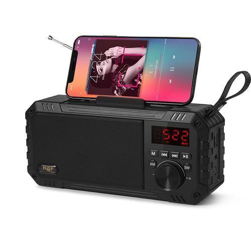 Hf Bluetooth FM/SD/USB Portable Rechargeable Speaker - Color May Vary