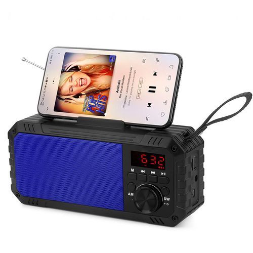 Hf Bluetooth FM/SD/USB Portable Rechargeable Speaker - Color May Vary