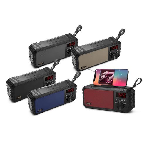 Hf Bluetooth FM/SD/USB Portable Rechargeable Speaker - Color May Vary