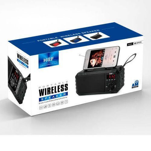 Hf Bluetooth FM/SD/USB Portable Rechargeable Speaker - Color May Vary